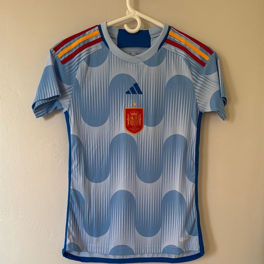 Adidas Light Blue Spain Soccer Jersey